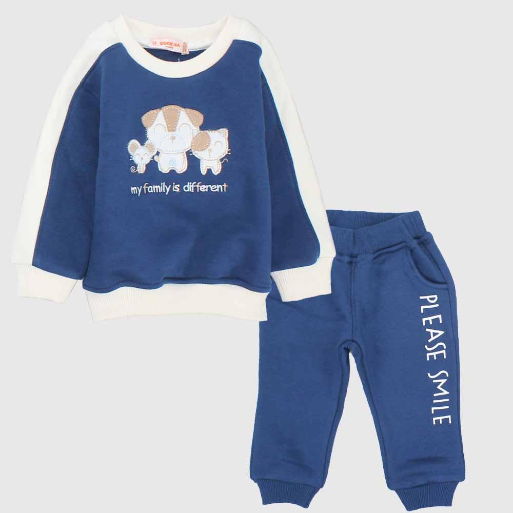 2-Piece Smiling Fleeced Outfit Set - Ourkids - Quokka