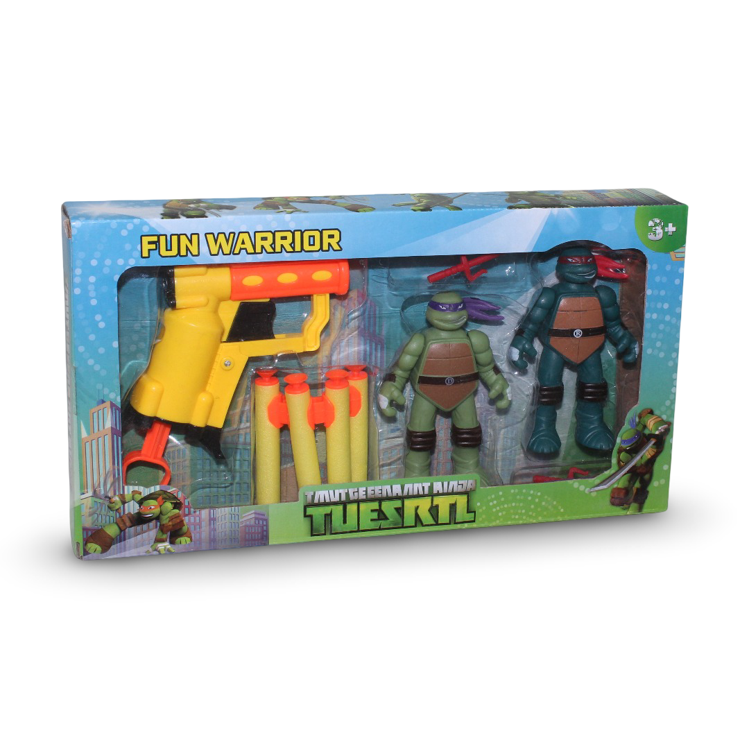 Fun Warrior Ninja Turtles Foam Blaster Set – A2-4/5 - Toys - OKO