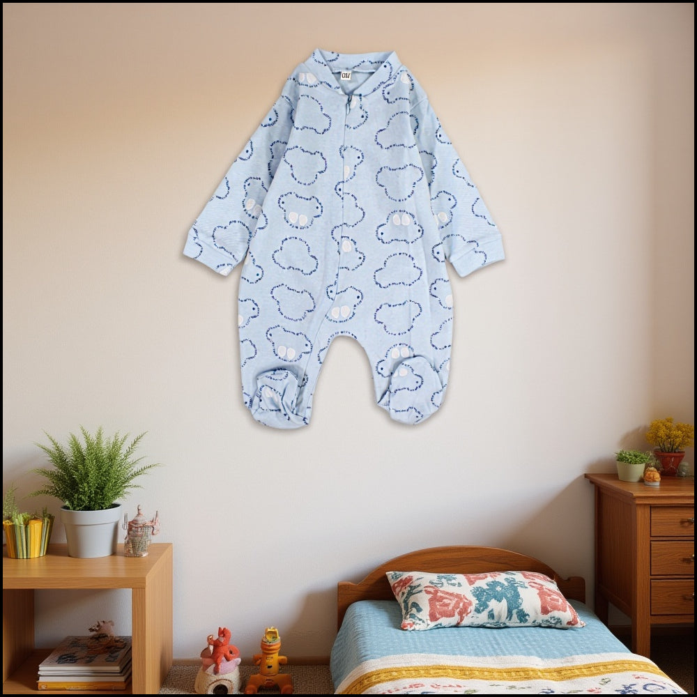 Baby Boys Baby Footie – Babyblue