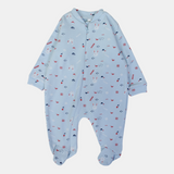 Bunny Heads Long-Sleeved Baby Footie