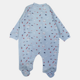 Bunny Heads Long-Sleeved Baby Footie