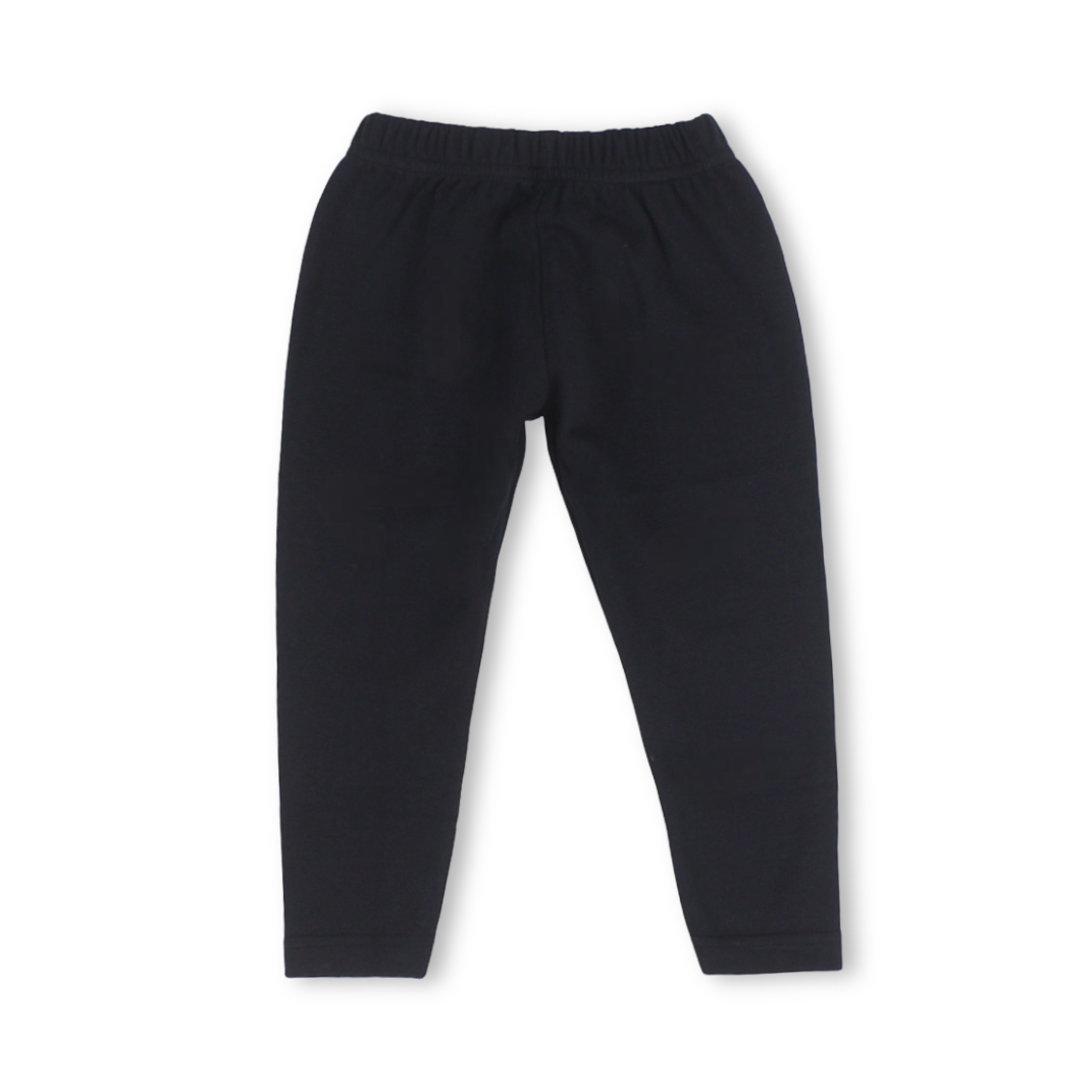 Girls Cotton Leggings – Black