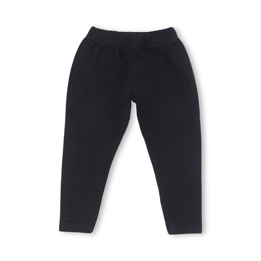 Girls Cotton Leggings – Black