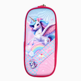 Unicorn Pencil Case - Light Blue
