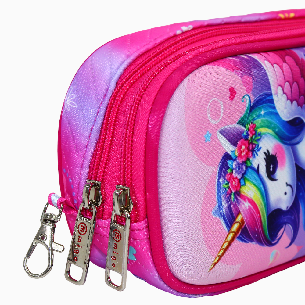 Cute Unicorn Pencil Case - Pink