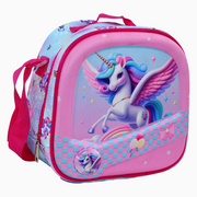 Unicorn Lunch Bag - Light Blue/Pink