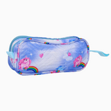 Fabric Unicorn Pencil Case - Light Blue