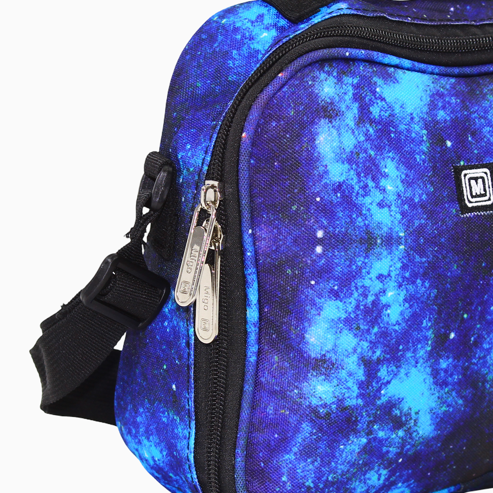 Fabric Lunch Bag - Navy & Blue