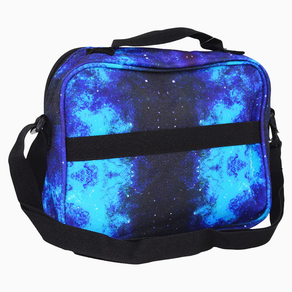 Fabric Lunch Bag - Navy & Blue