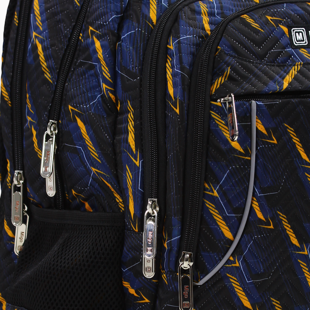 Black & Orange Backpack - 18 Inches