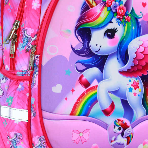 Migo Unicorn Backpack 16 Inches – Pink