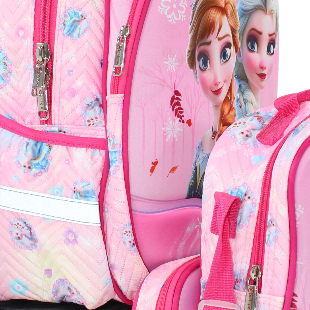 Migo Frozen School Set Trolley Bag 16 Inches – Pink