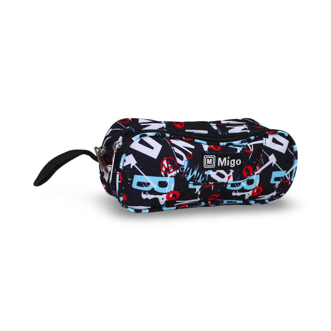 Migo Letters Pencil Case – Black