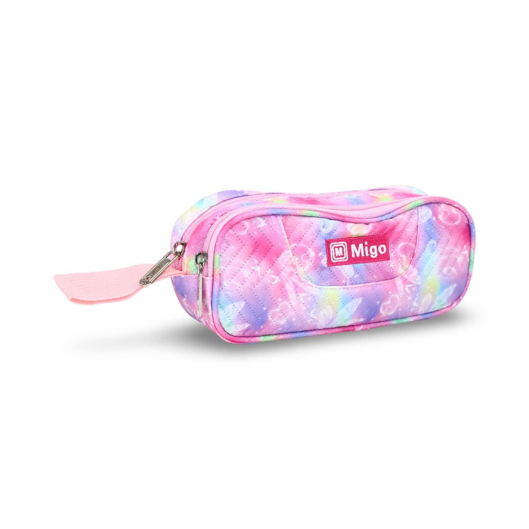 Migo Hearts Pencil Case – Pink - School