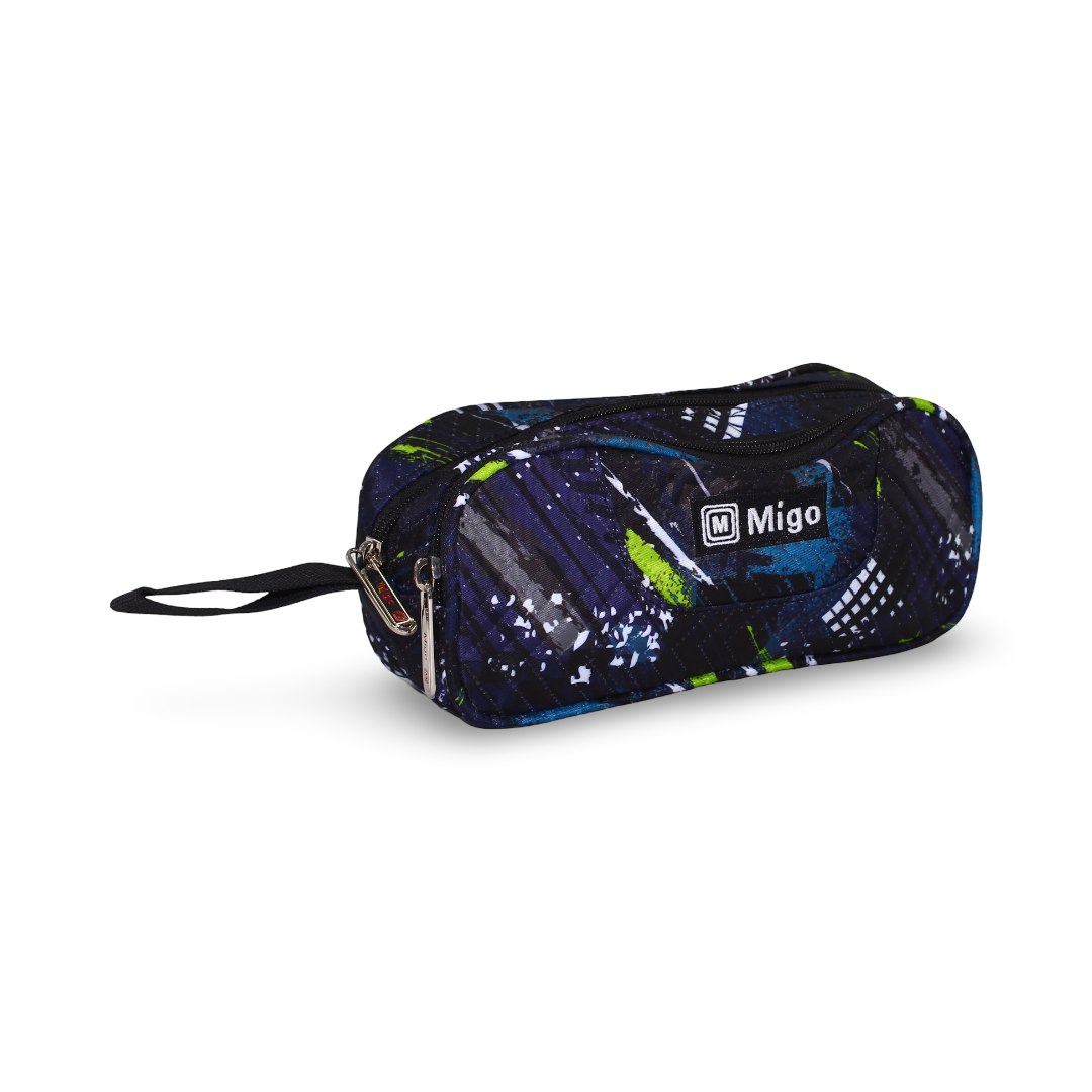 Migo Pencil Case – Green & Black