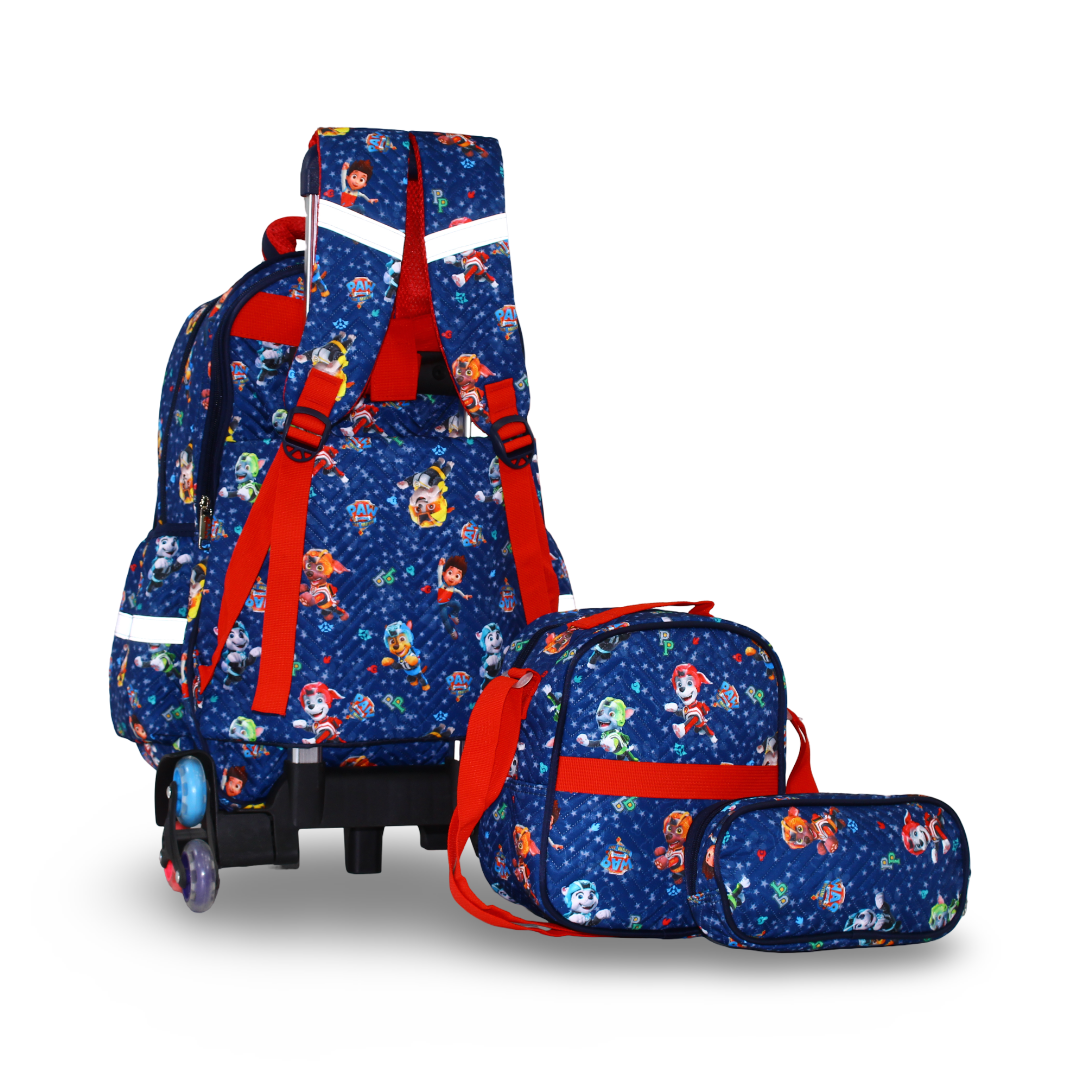 Migo Paw Patrol School Set Trolley Bag 16 Inches – Navy
