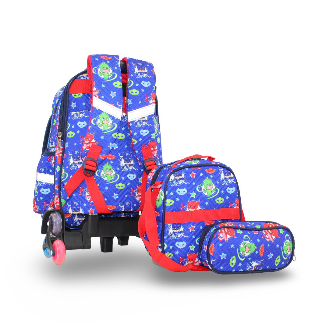Migo PJ Masks School Set Trolley Bag 16 Inches – Blue