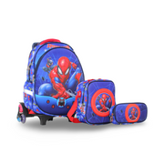Migo Spider-Man School Set Trolley Bag 16 Inches – Blue