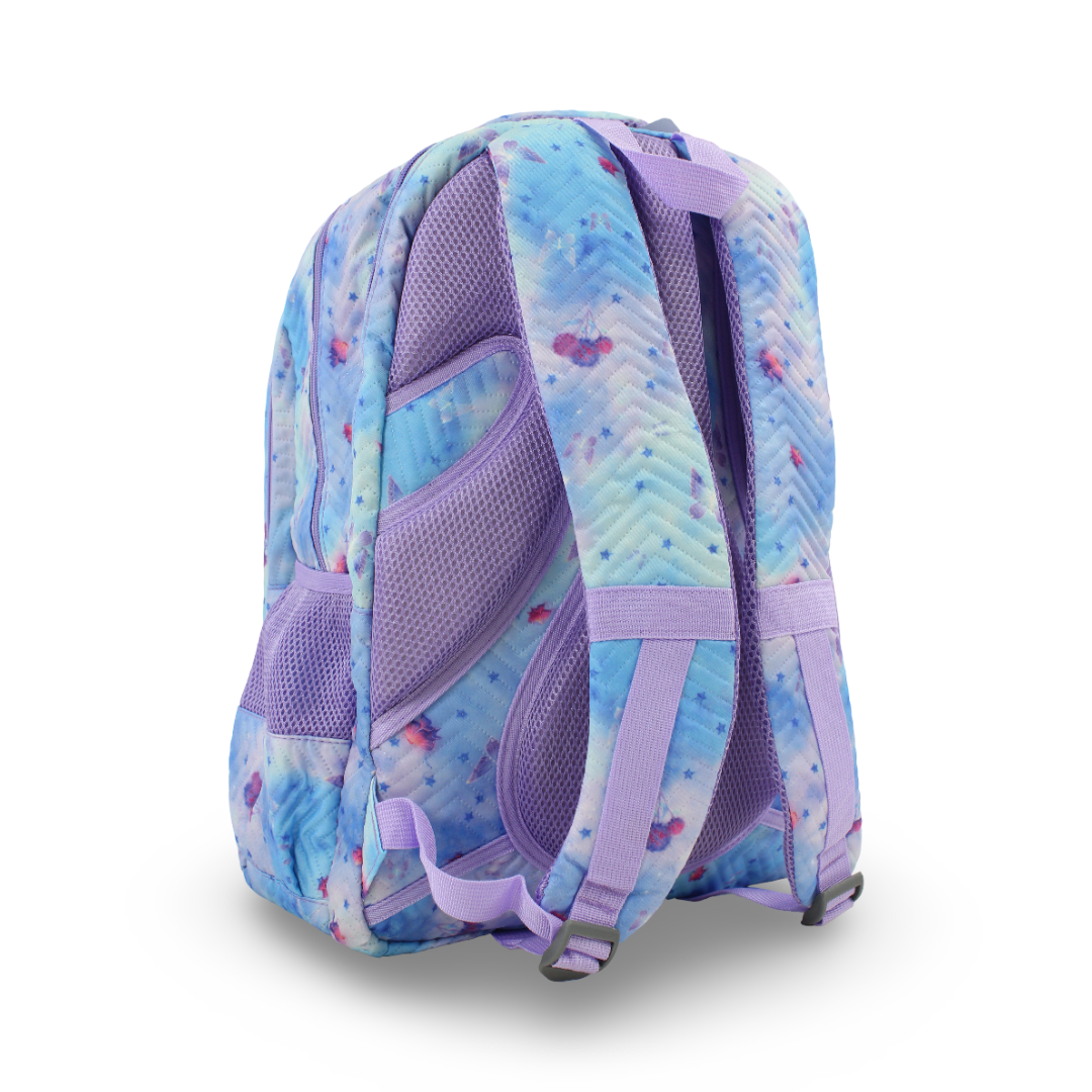 Migo Backpack 18 Inches – Baby Blue & Purple