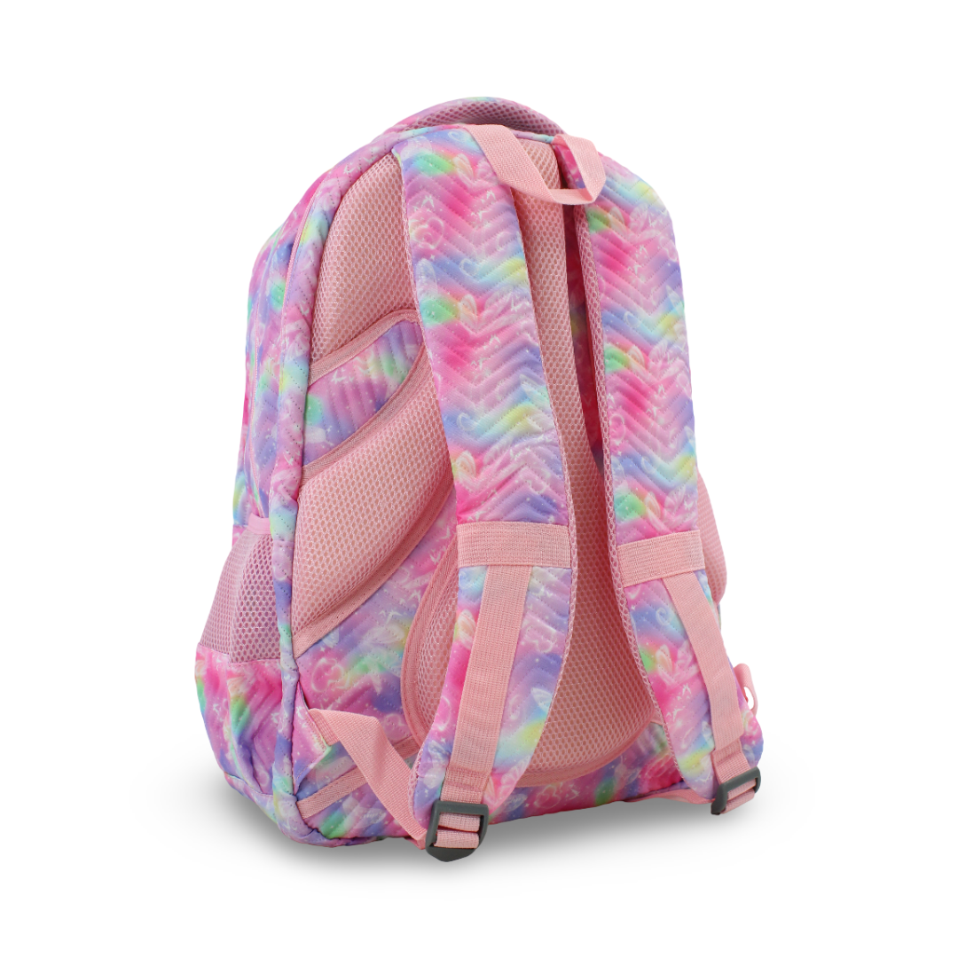 Migo Hearts Backpack 18 Inches – Pink