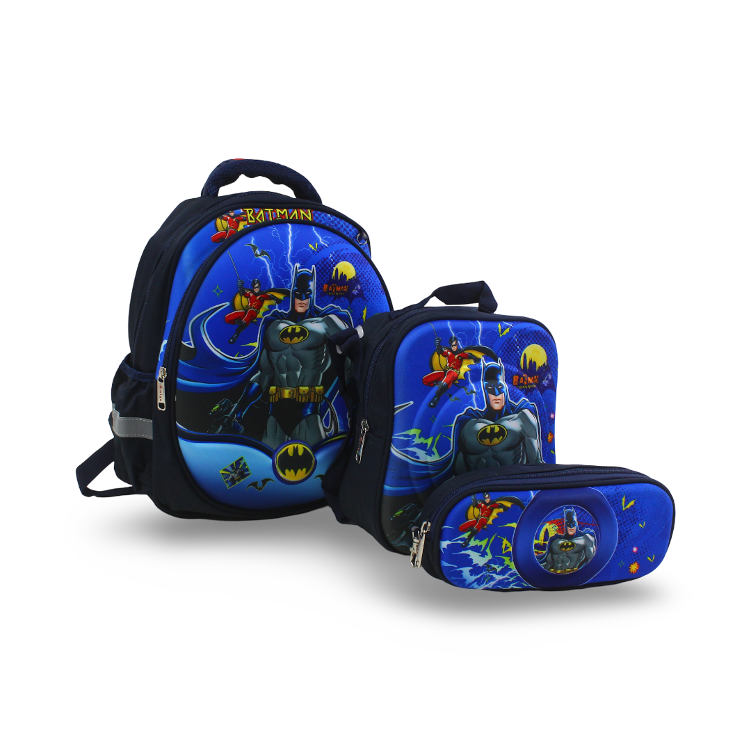 Migo School Set Batman Backpack 14 Inches – Navy