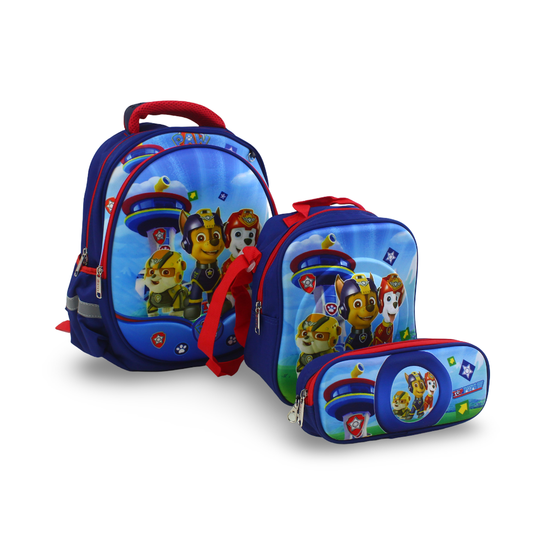 Migo School Set Paw Patrol Backpack 14 Inches – Blue