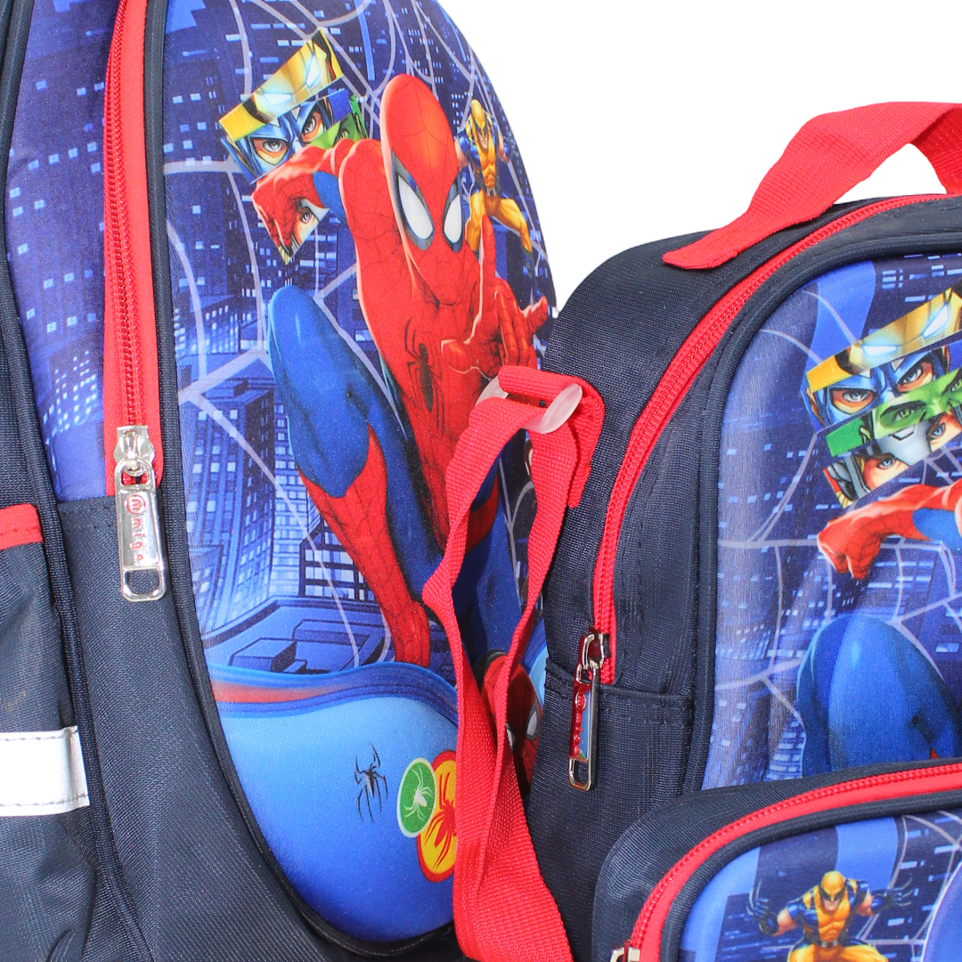 School Set Spider-Man Backpack 14 Inches – Navy