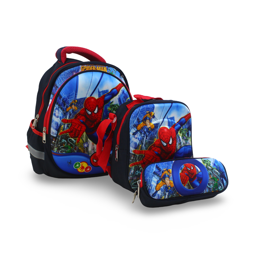 Migo School Set Spider-Man Backpack 14 Inches – Blue