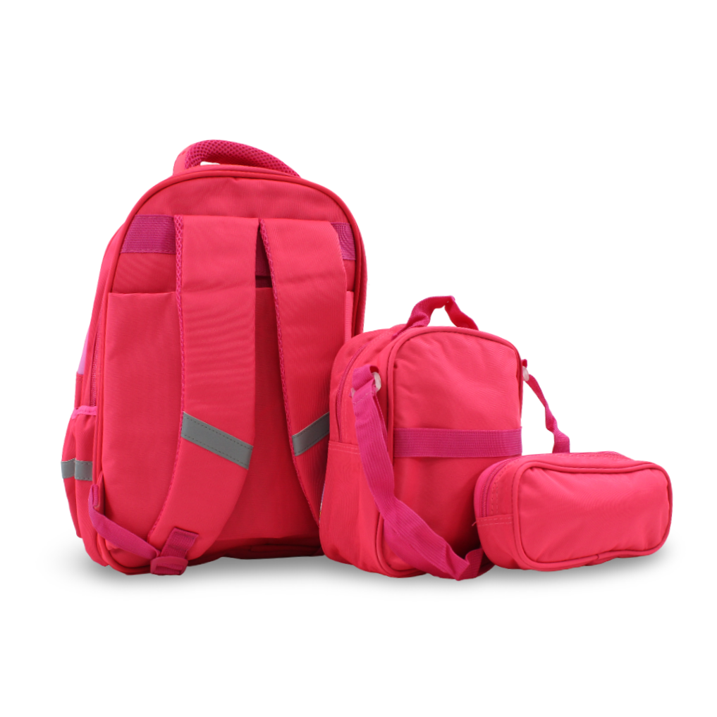 School Set Unicorn Backpack 16 Inches – Watermelon & Purple
