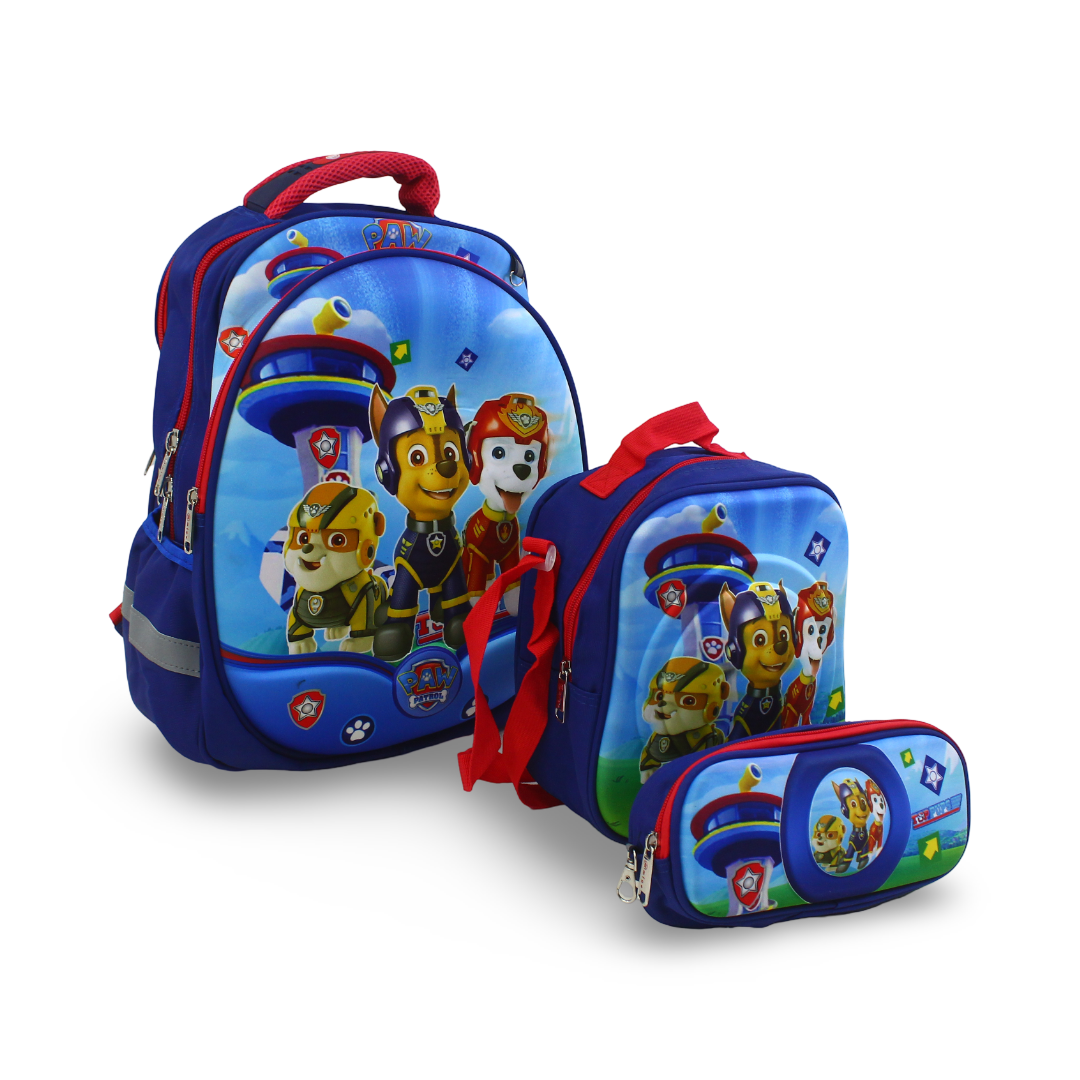 Migo School Set Paw Patrol Backpack 16 Inches – Blue