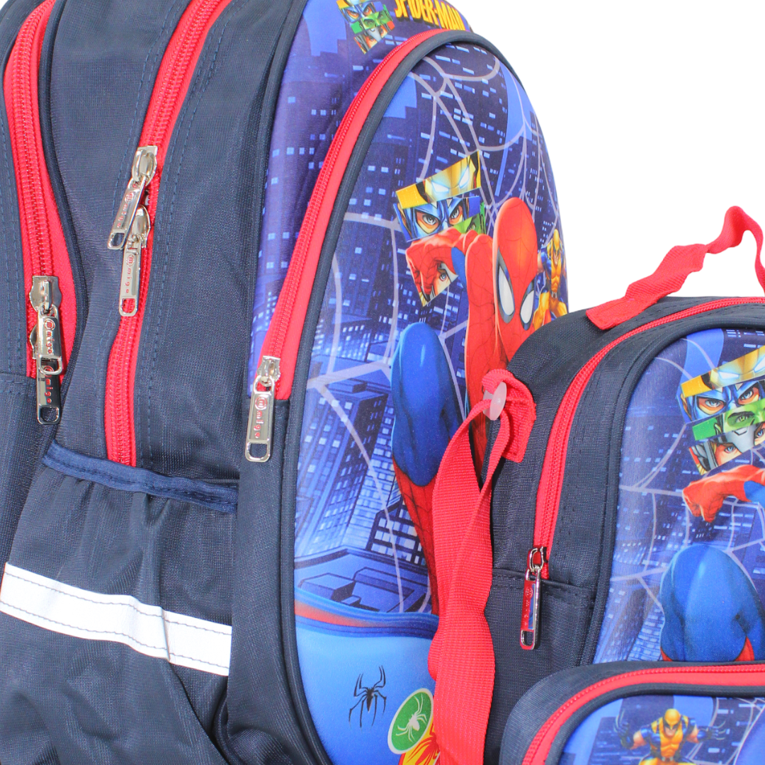 School Set Spider-Man Backpack 16 Inches – Navy