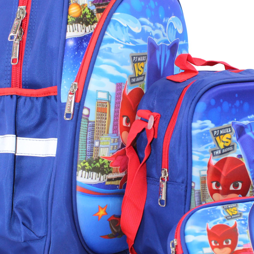 School Set PJ Masks Backpack 18 Inches – Blue