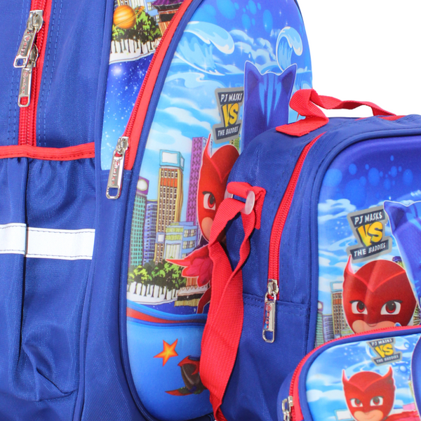 School Set PJ Masks Backpack 18 Inches – Blue