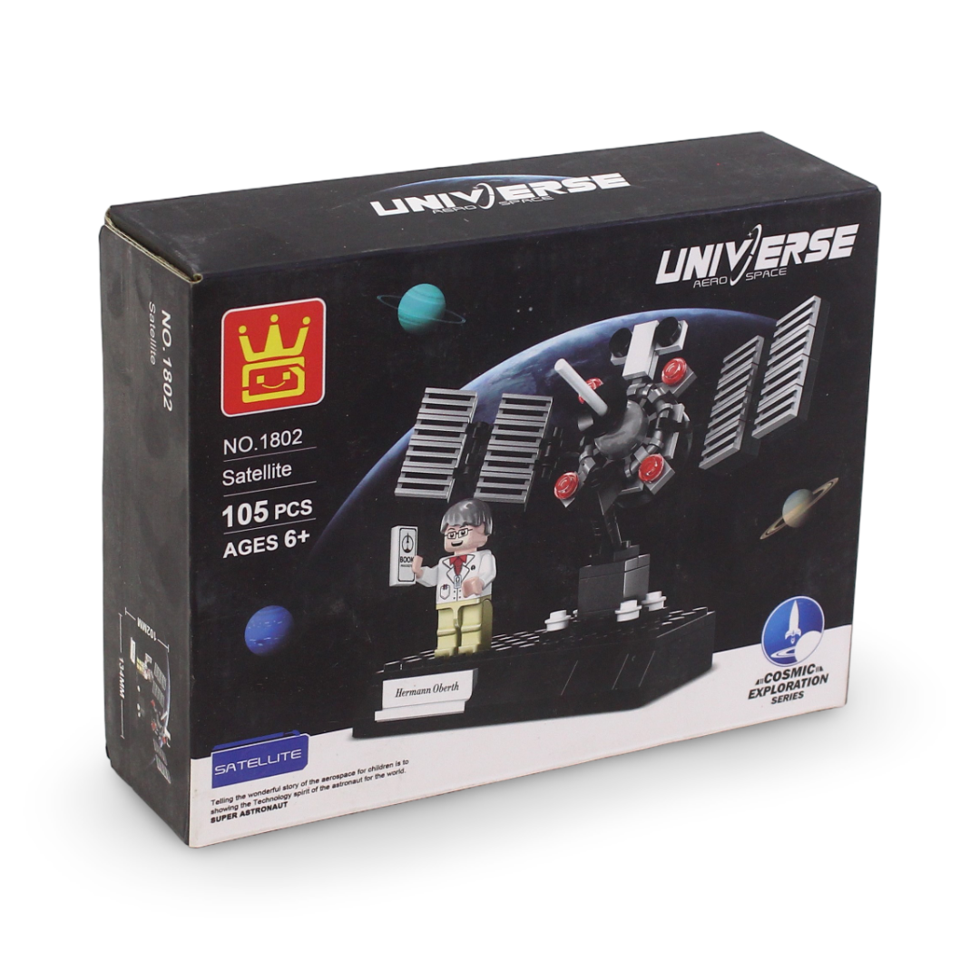 Universe Aerospace Satellite Building Block Set – 105 Pieces