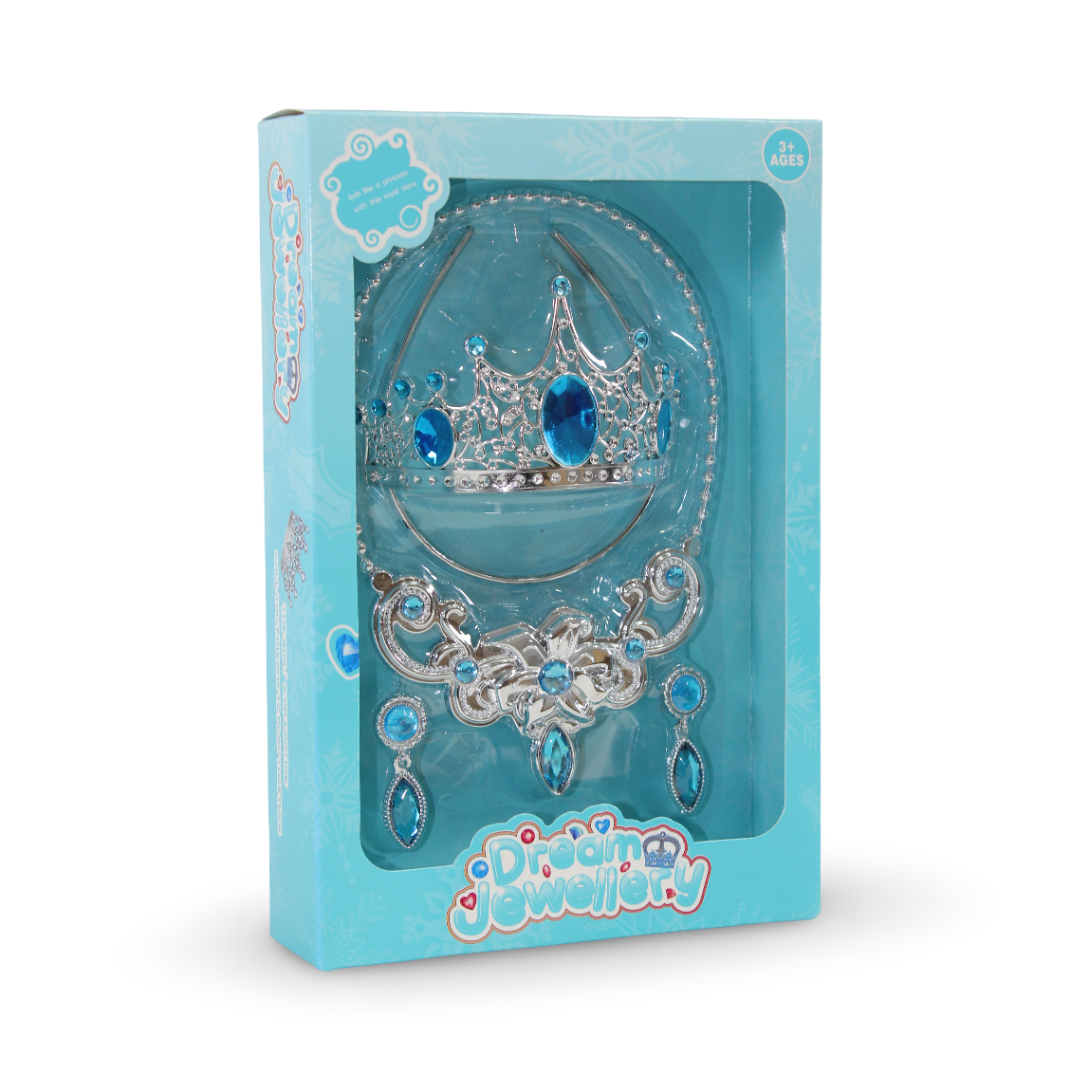 Children's Princess Jewelry Set – Blue