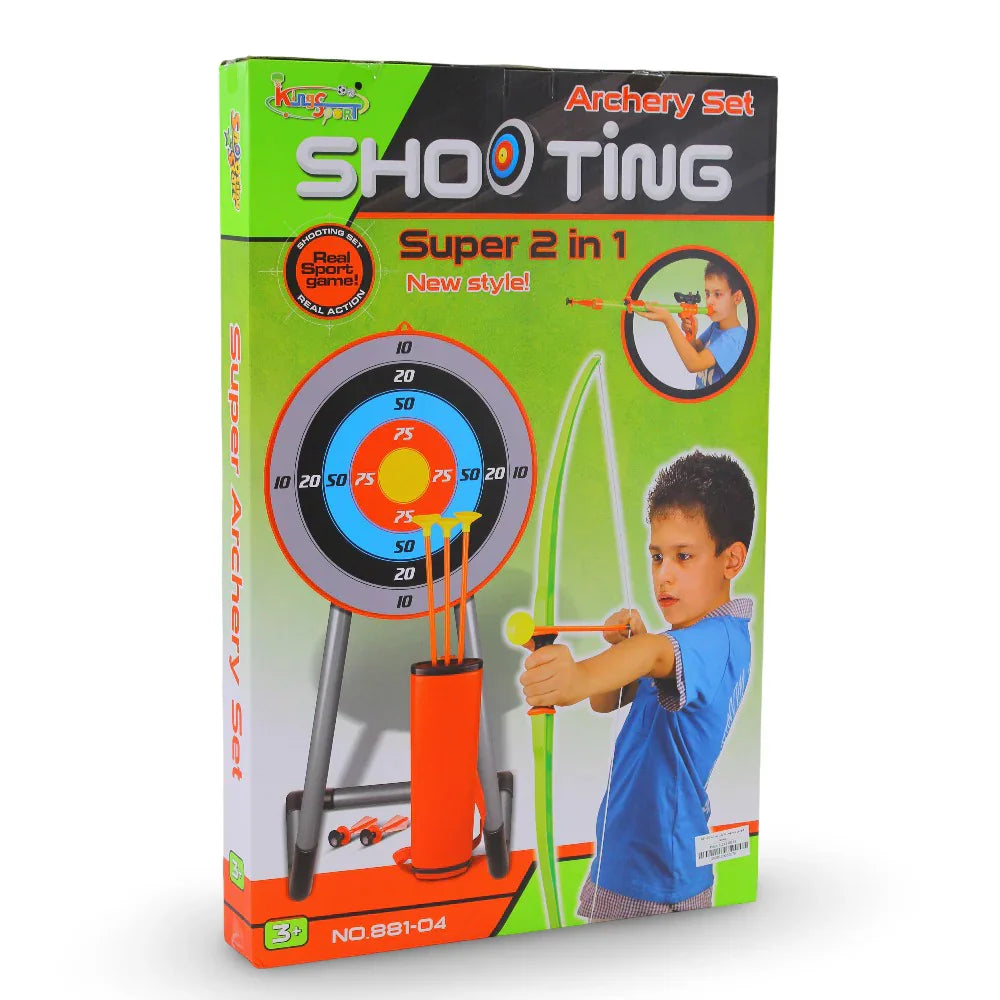 2-in-1 Shooting Archery Set - Toys - Kings Sport