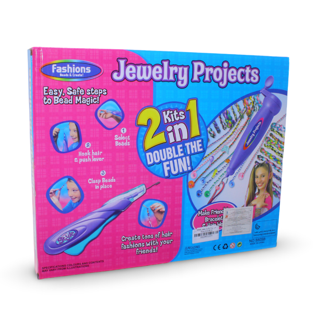Fashions 2-in-1 Beading and Hair Accessories Kit