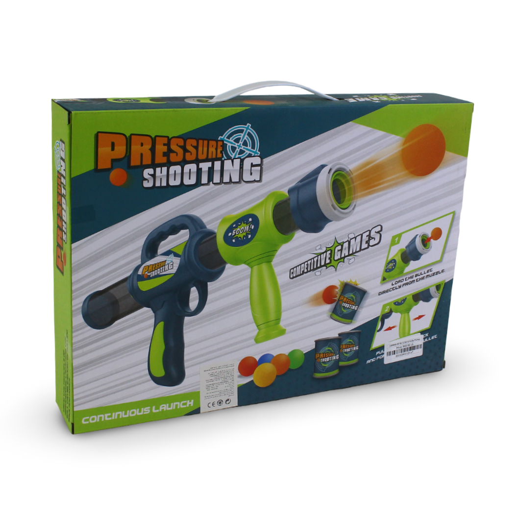 Y&Y Toys Pressure Shooting Game with Foam Bullets Set