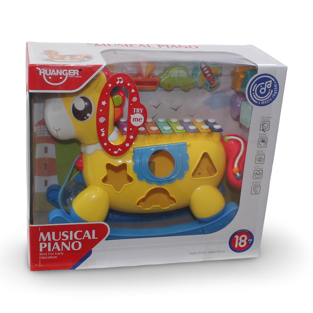Huanger Musical Pony Piano/Xylophone Toy - Toys