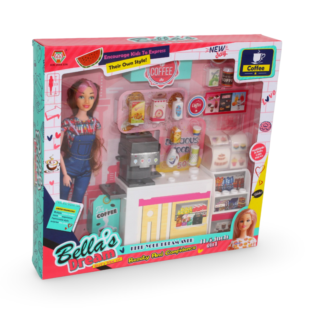 "Bella's Dream" Coffee Shop Playset - Toys - OKO