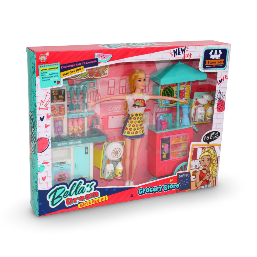 "Bella's Dream" Grocery Store Doll Playset