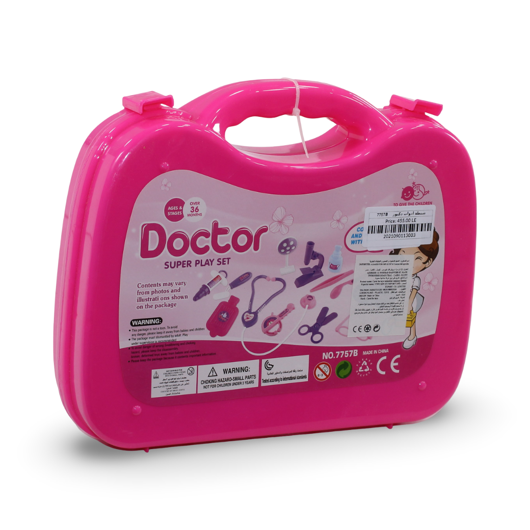 Children's Doctor Toy Set – Pink