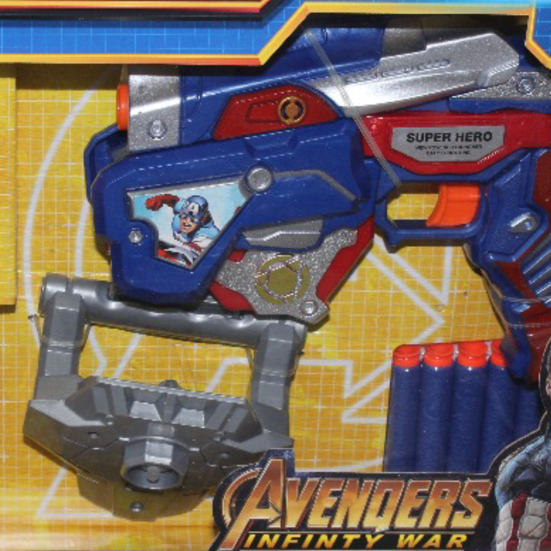 Captain America Soft Bullet Blaster Toy Set