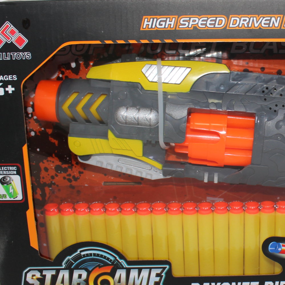 Kaili Toys Star Game Bayonet Rifle Soft Bullet Blaster