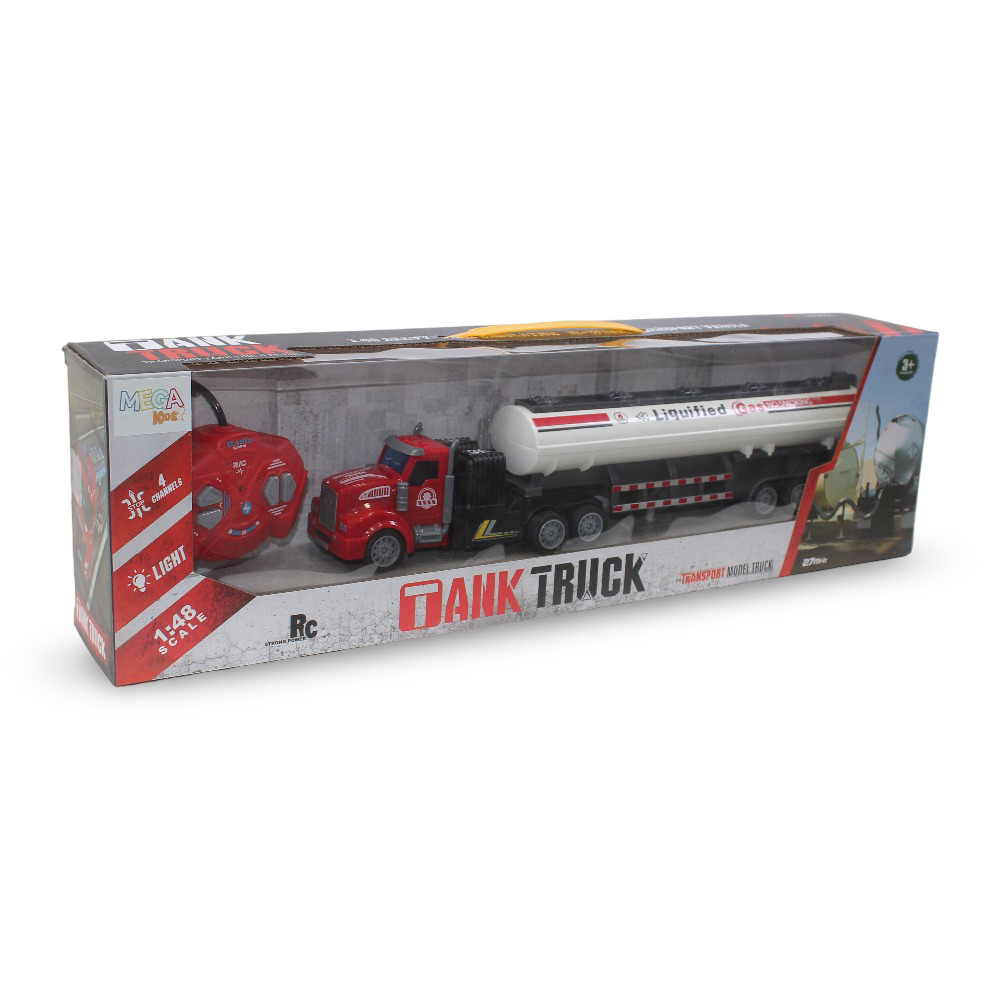Mega 1:48 Scale Remote Controlled Tank Truck Toy - Toys
