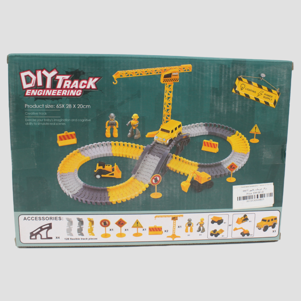 Construction Race Track Set – Build, Race & Explore! - 143 Pcs