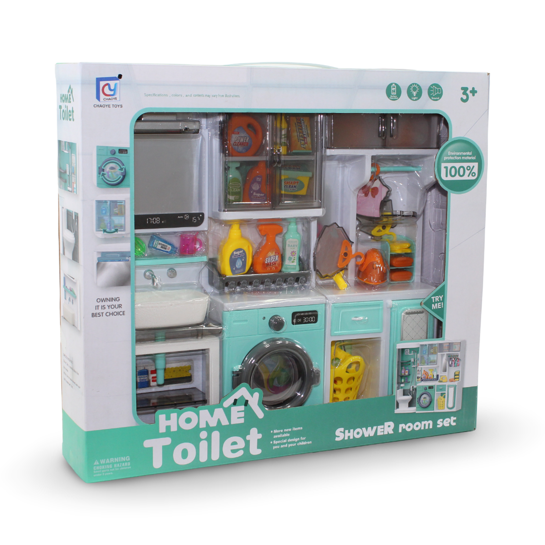 Chaoye Toys Home Toilet 4-in-1 Bathroom Playset