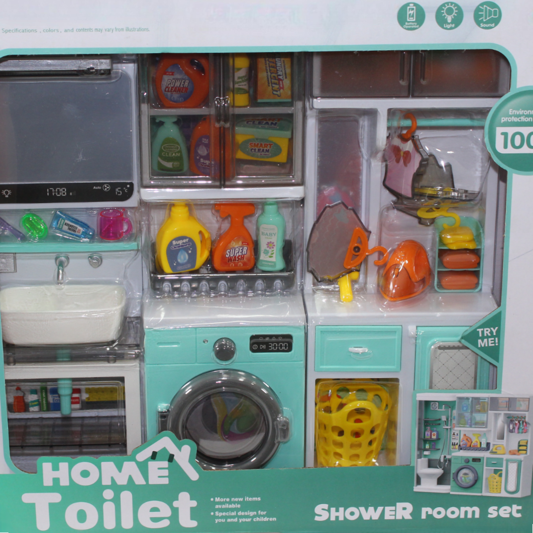 Chaoye Toys Home Toilet 4-in-1 Bathroom Playset