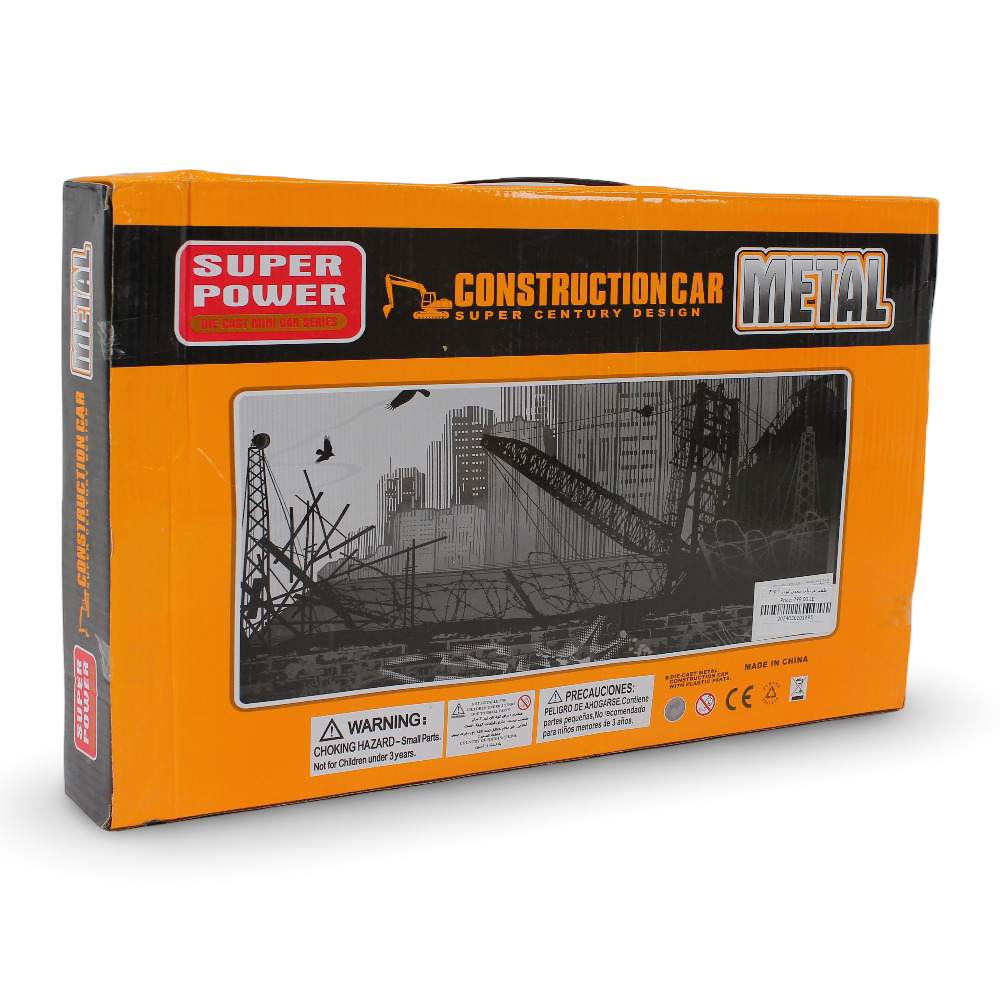Super Power 4-Piece Die-Cast Mini Construction Car Set