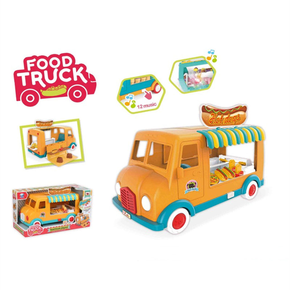 Pizza Food Truck Playset with Sound & Light